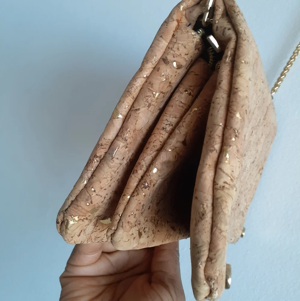 Gold Speckled Cork Mini Handbag - Picture 11 of 13
